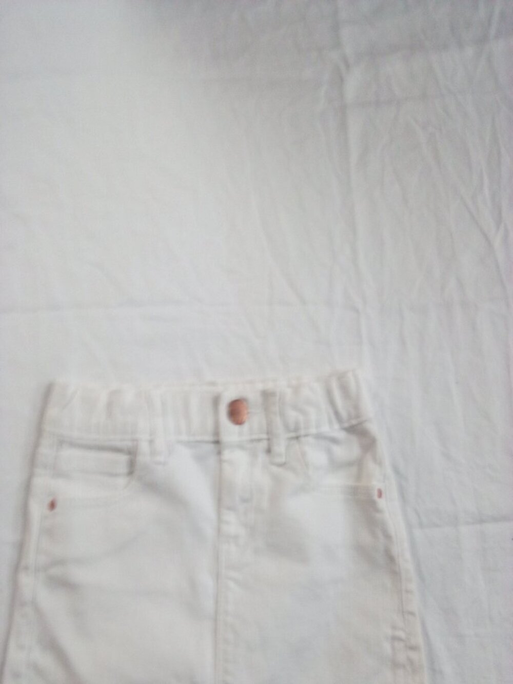 Gap White denim girls skirt